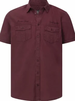 Jan Vanderstorm Hemden<Herren Kurzarmhemd - KURVIN rot uni