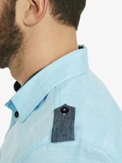 Jan Vanderstorm Hemden<Herren Kurzarmhemd - MELFRED türkis uni