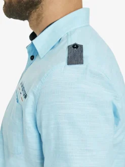 Jan Vanderstorm Hemden<Herren Kurzarmhemd - MELFRED türkis uni