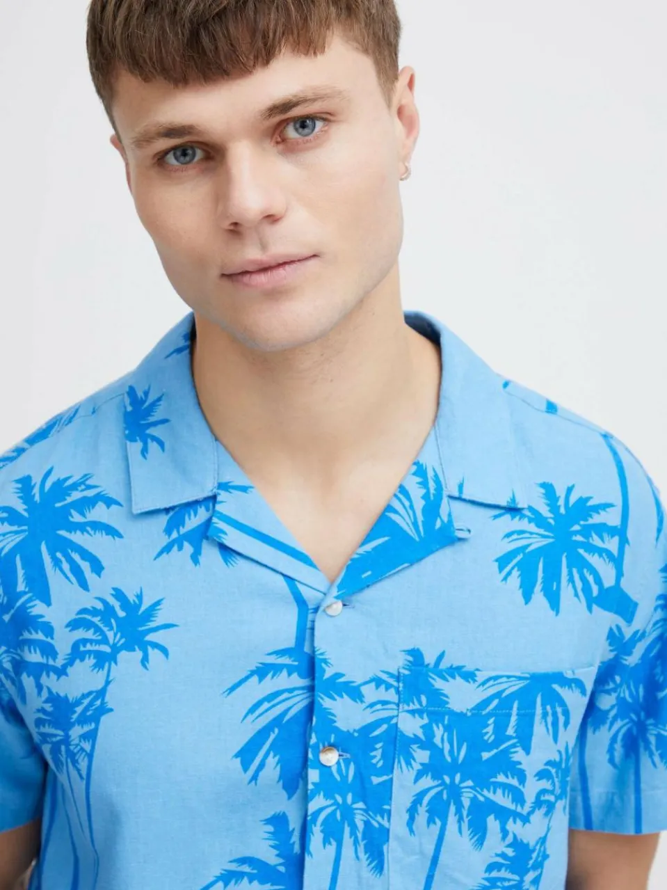 Herren Solid Hemden>Herren Kurzarmhemd - SDIvalde