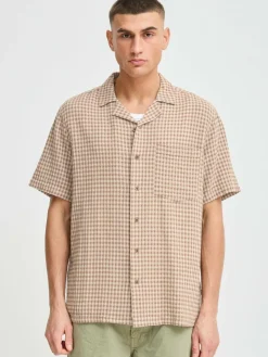 Herren Solid Hemden>Herren Kurzarmhemd - SDORLANDO