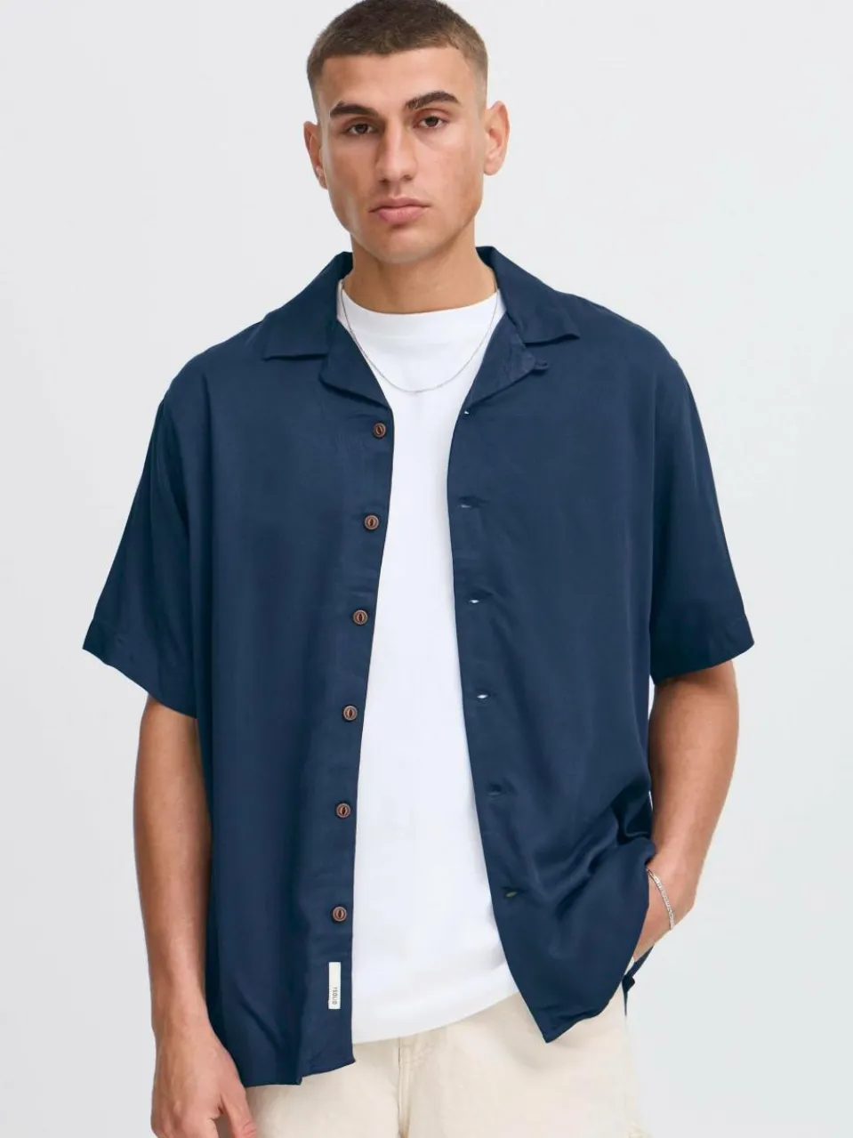 Herren Solid Hemden>Herren Kurzarmhemd - SDPABLO