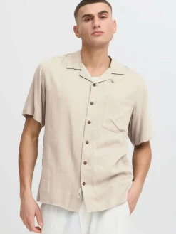 Solid Hemden<Herren Kurzarmhemd - SDPABLO beige uni