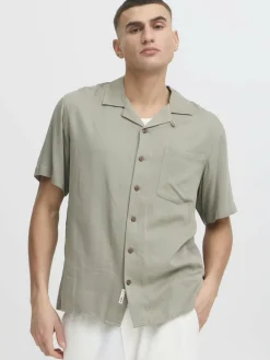 Solid Hemden<Herren Kurzarmhemd - SDPABLO grün uni