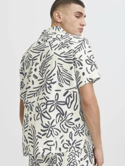 Solid Hemden<Herren Kurzarmhemd - SDPAIMAN weiß gemustert