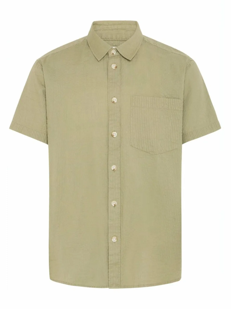 Solid Hemden<Herren Kurzarmhemd - SDPALLE grün strukturiert