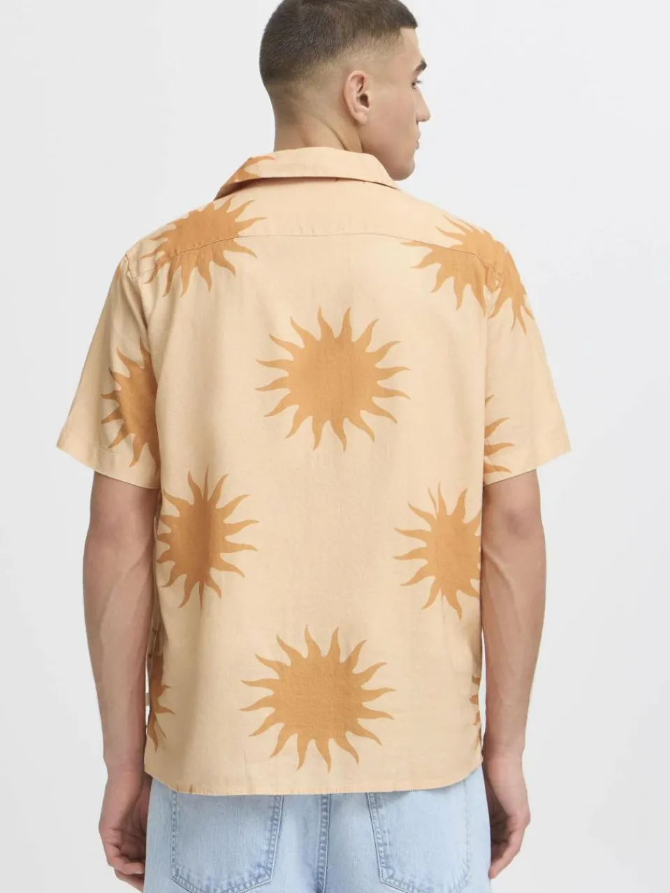 Herren Solid Hemden>Herren Kurzarmhemd - SDPARGAV