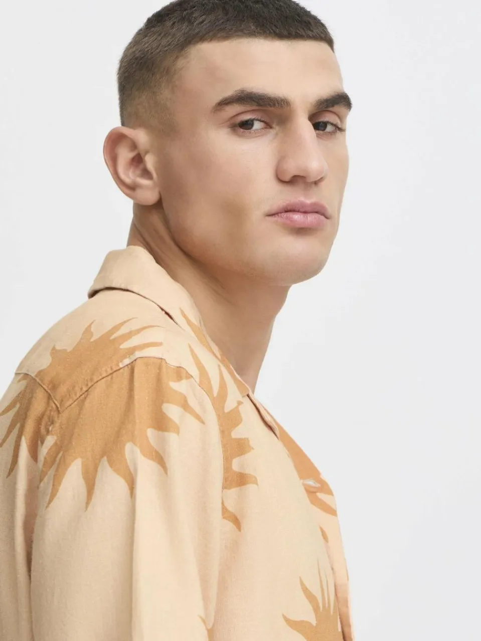 Herren Solid Hemden>Herren Kurzarmhemd - SDPARGAV