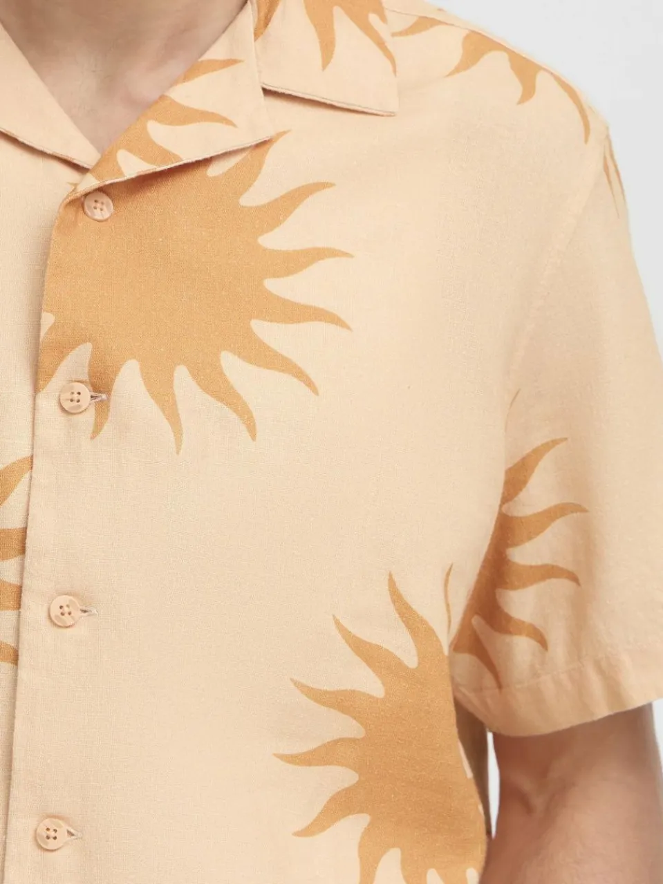 Herren Solid Hemden>Herren Kurzarmhemd - SDPARGAV