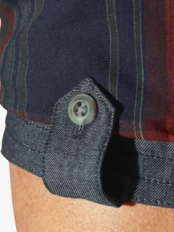 Jan Vanderstorm Hemden<Herren Kurzarmhemd - SNALLE blau kariert