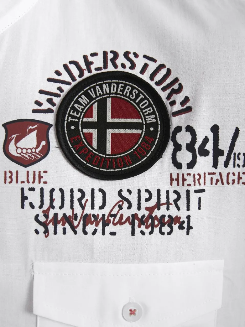 Herren Jan Vanderstorm Hemden>Herren Kurzarmhemd - SNOFRED