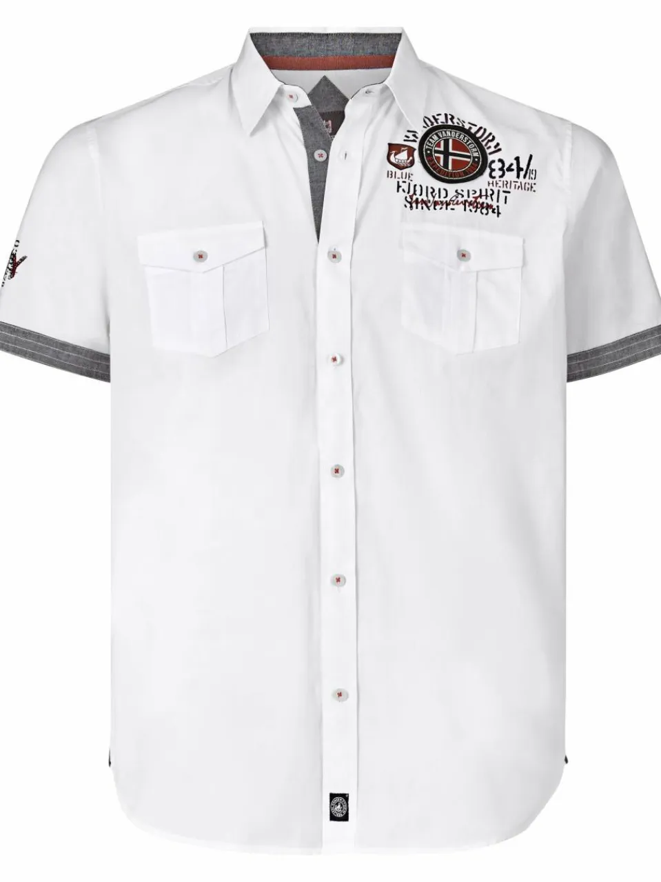 Herren Jan Vanderstorm Hemden>Herren Kurzarmhemd - SNOFRED