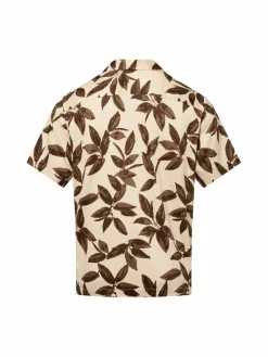 Herren Selected Hemden>Herren Kurzarm-Hemd mit Leinen-Anteil - SLHRegnoa