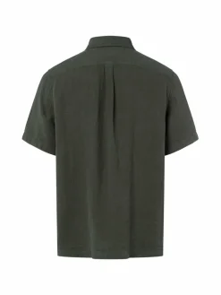 Herren MAERZ Hemden>Herren Kurzarm-Leinenhemd