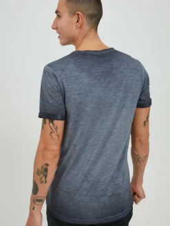 11 Project Shirts<Herren Kurzarmshirt - PRSevero blau meliert