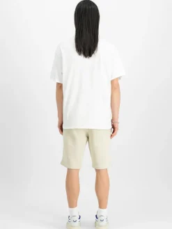 Alpha Industries Hosen<Herren Kurze Hose weiß uni