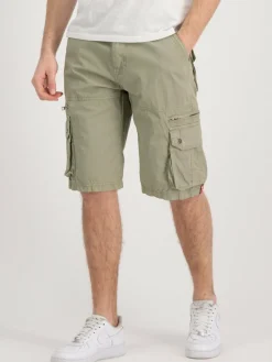 Alpha Industries Hosen<Herren Kurze Hose grün uni