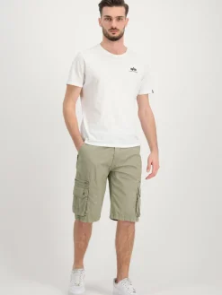 Alpha Industries Hosen<Herren Kurze Hose grün uni