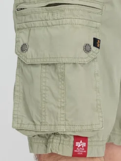 Alpha Industries Hosen<Herren Kurze Hose grün uni