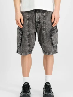 Alpha Industries Hosen<Herren Kurze Hose schwarz uni