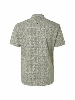 No Excess Hemden<Herren Kurzärmeliges Hemd aqua bedruckt