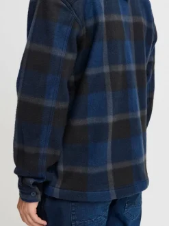 BLEND Hemden<Herren Langarmhemd blau kariert