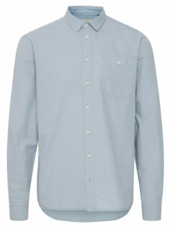 BLEND Hemden<Herren Langarmhemd blau gemustert