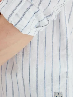 BLEND Hemden<Herren Langarmhemd weiß gemustert