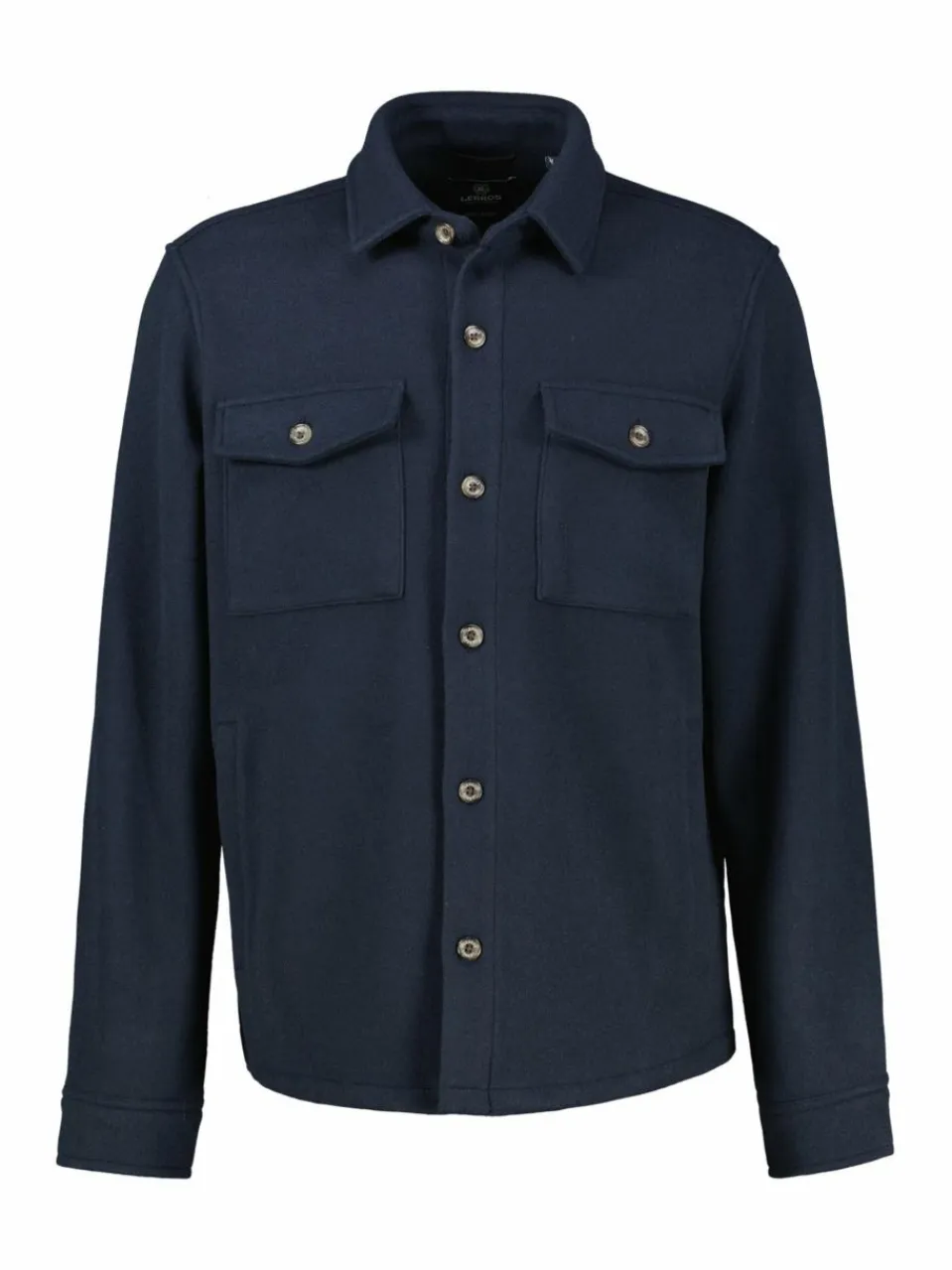 LERROS Hemden<Herren Langarmhemd marine uni