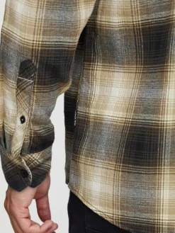 BLEND Hemden<Herren Langarmhemd mehrfarbig kariert