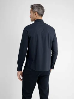 LERROS Hemden<Herren Langarmhemd marine uni