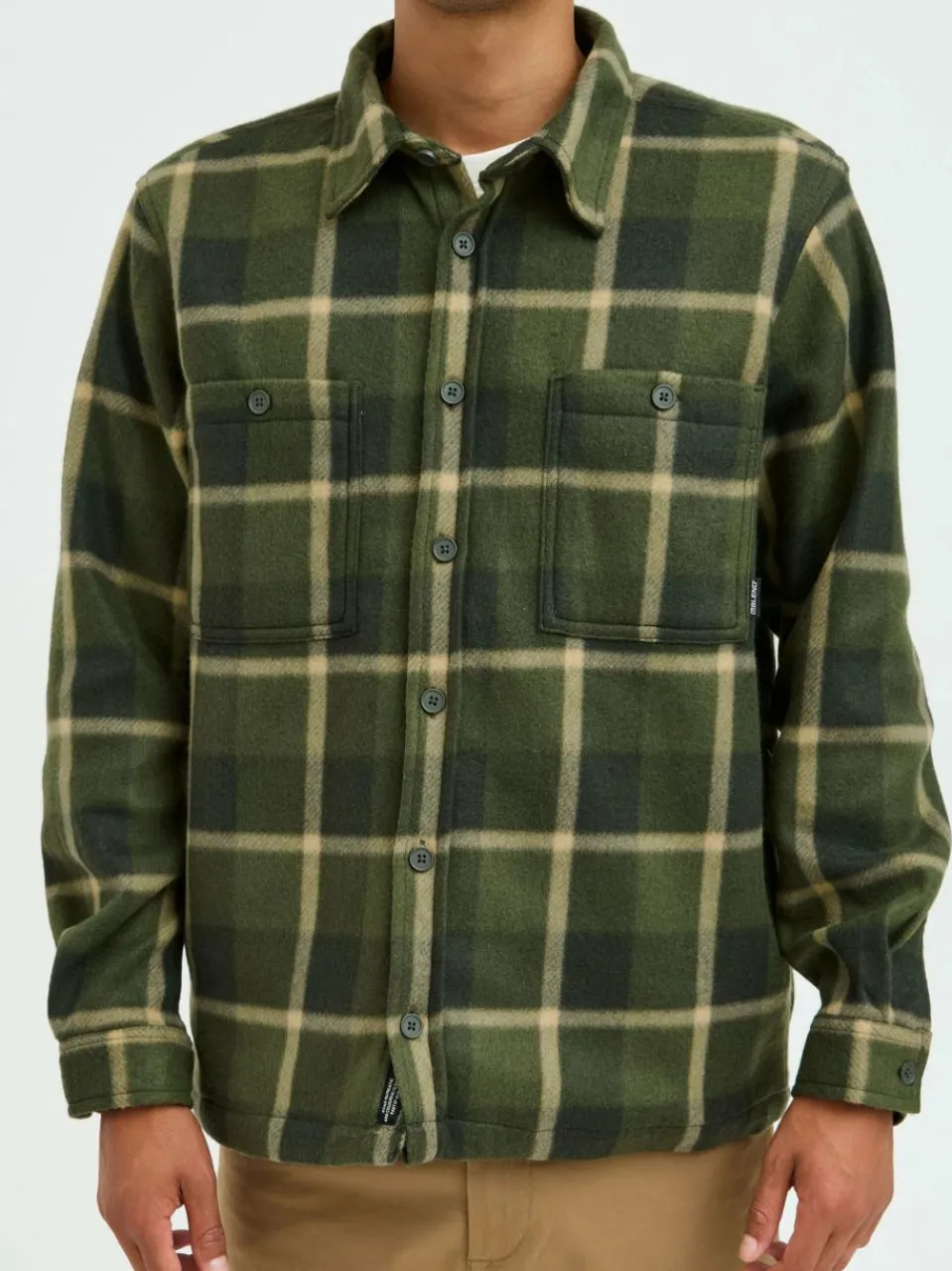 BLEND Hemden<Herren Langarmhemd grün kariert