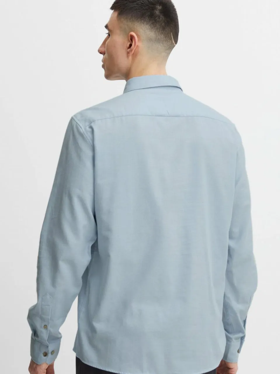 Herren Solid Hemden>Herren Langarmhemd