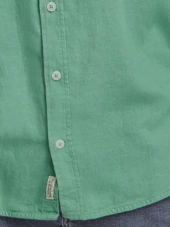 BLEND Hemden<Herren Langarmhemd - BHBOBBY grün uni