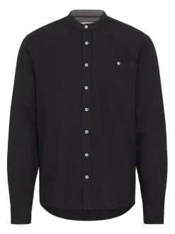 BLEND Hemden<Herren Langarmhemd - BHBOBBY schwarz uni