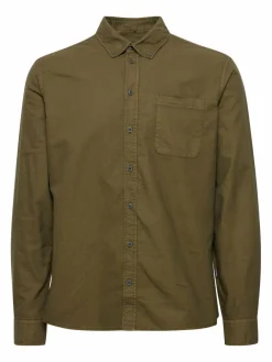 BLEND Hemden<Herren Langarmhemd - BHBugley grün uni