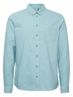 BLEND Hemden<Herren Langarmhemd - BHBugley blau uni