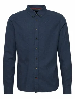 BLEND Hemden<Herren Langarmhemd - BHBurley blau uni