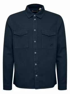 BLEND Hemden<Herren Langarmhemd - BHOvershirt blau gemustert