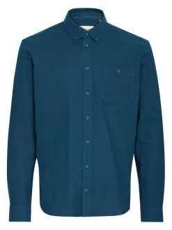 BLEND Hemden<Herren Langarmhemd - BHShirt blau uni