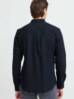 BLEND Hemden<Herren Langarmhemd - BHShirt schwarz uni