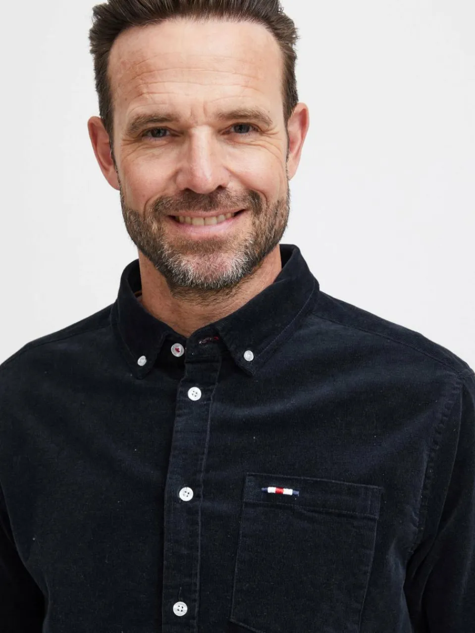 FQ1924 Hemden<Herren Langarmhemd - FQSteven blau uni