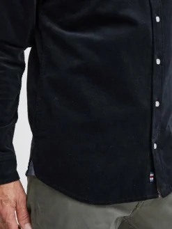 FQ1924 Hemden<Herren Langarmhemd - FQSteven blau uni