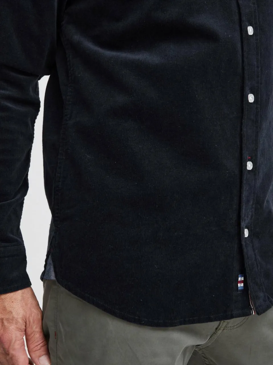 FQ1924 Hemden<Herren Langarmhemd - FQSteven blau uni