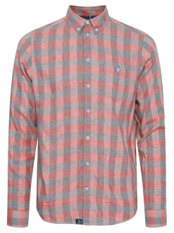 FQ1924 Hemden<Herren Langarmhemd - FQYunus rot kariert