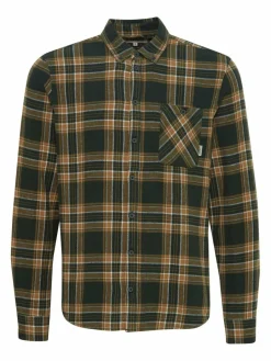 11 Project Hemden<Herren Langarmhemd - PRHans grün kariert