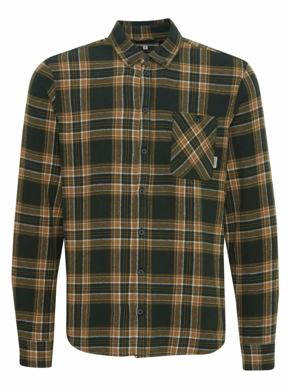11 Project Hemden<Herren Langarmhemd - PRHans grün kariert