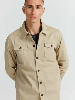 11 Project Hemden<Herren Langarmhemd - PRJohann beige uni