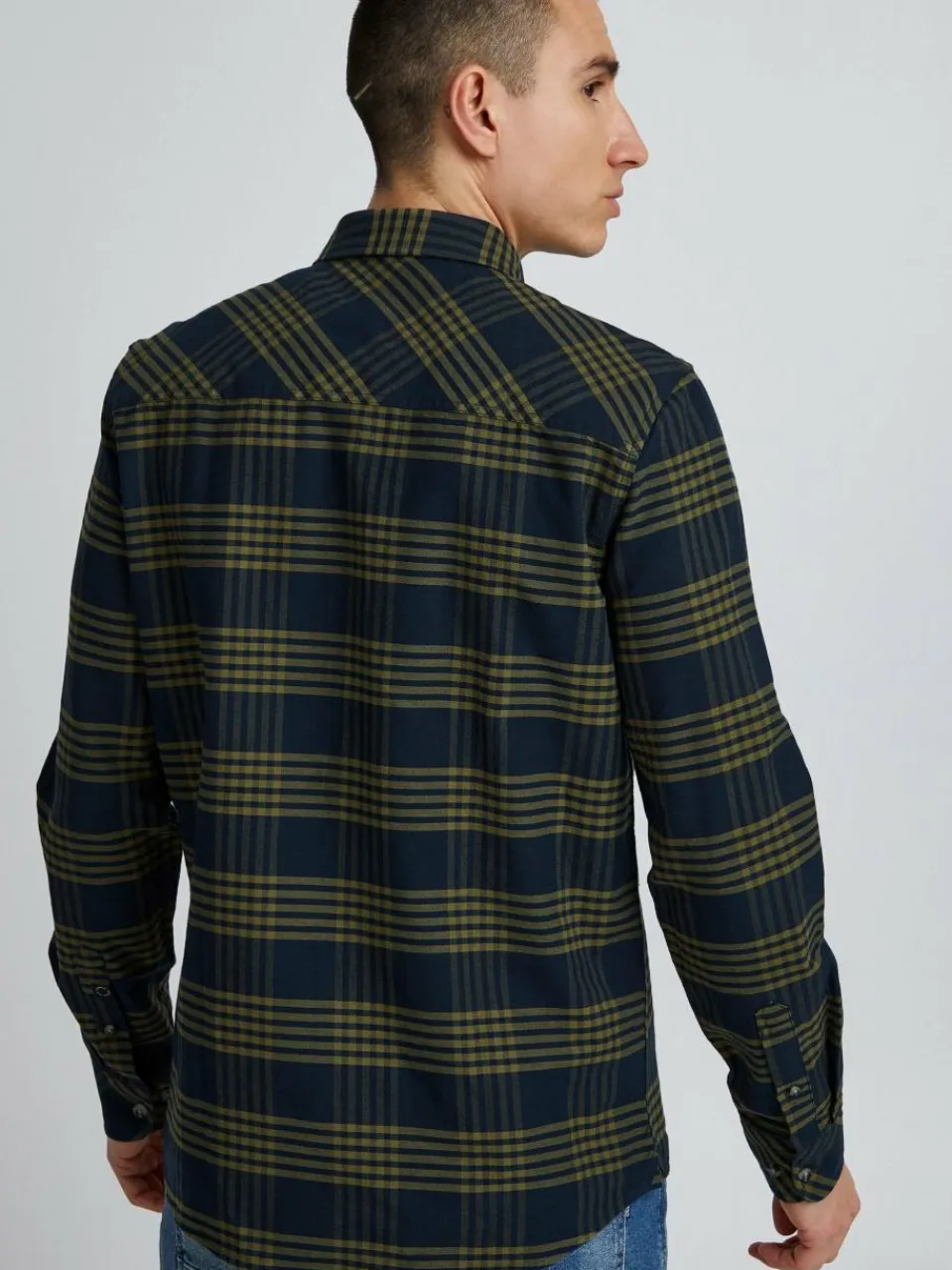 11 Project Hemden<Herren Langarmhemd - PRPhineas grün kariert