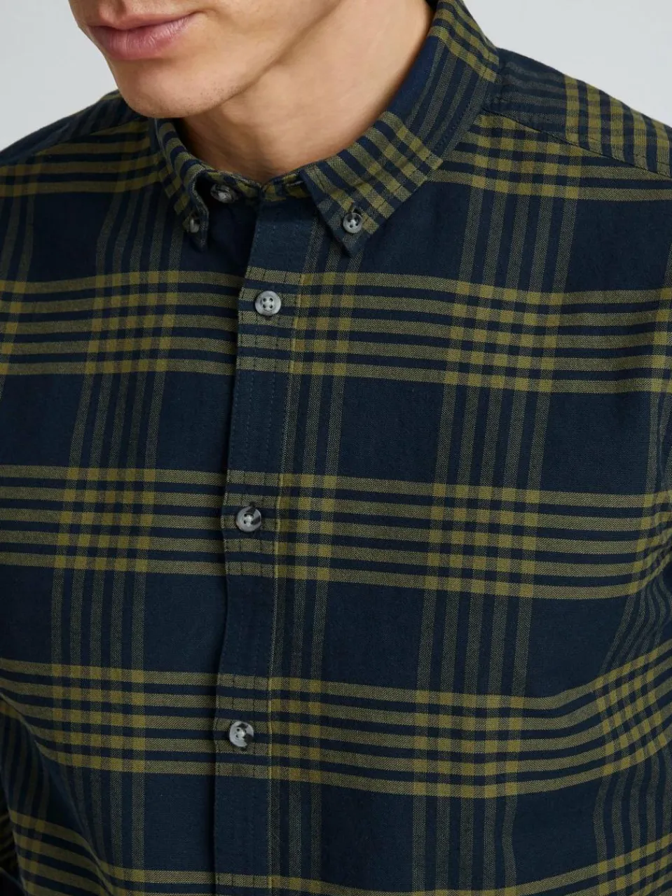 11 Project Hemden<Herren Langarmhemd - PRPhineas grün kariert